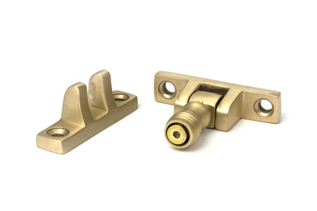 From the Anvil Satin Brass Prestbury Brighton Fastener - Narrow (Square) - Image 2