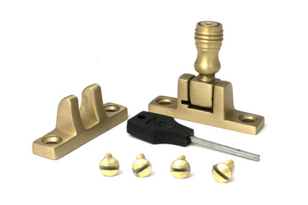 From the Anvil Satin Brass Prestbury Brighton Fastener - Narrow (Square) - Image 3