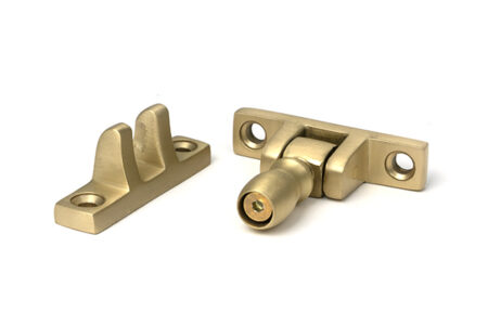 Satin Brass Mushroom Brighton Fastener - Narrow (Square) | 52356 - Image 2