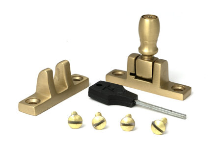Satin Brass Mushroom Brighton Fastener - Narrow (Square) | 52356 - Image 3