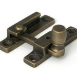Burnished Brass Mushroom Quadrant Fastener - Narrow | 52360