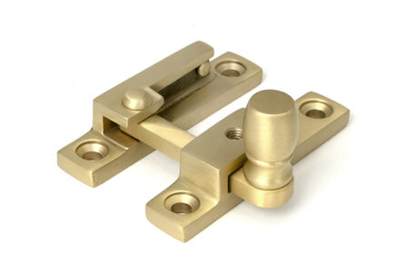 Satin Brass Mushroom Quadrant Fastener - Narrow | 52364
