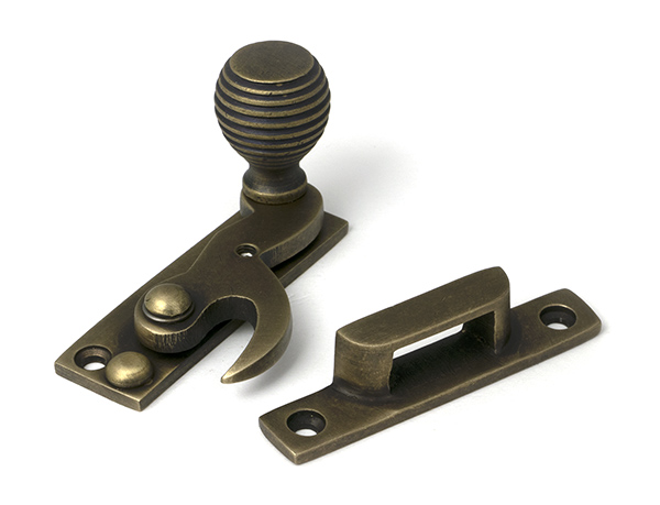 Burnished Brass Beehive Sash Hook Fastener | 52365