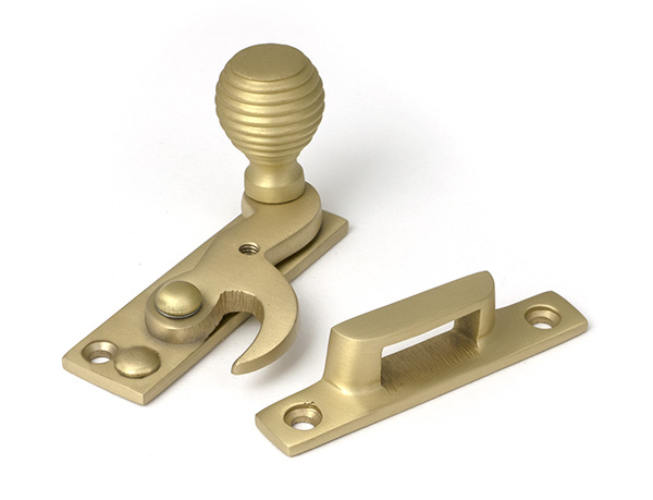 Satin Brass Beehive Sash Hook Fastener | 52366