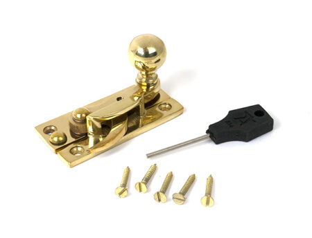 Polished Brass Sash Hook Fastener | 52369 - Image 3
