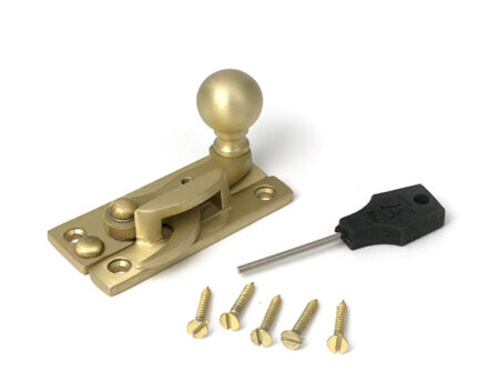 Satin Brass Sash Hook Fastener | 52377 - Image 3