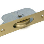 Satin Brass Square Ended Sash Pulley 75kg | 52387