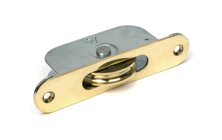 Polished Brass Radiused Sash Pulley 75kg | 52389