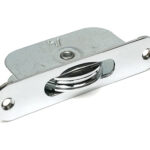 Polished Chrome Radiused Sash Pulley 75kg | 52394