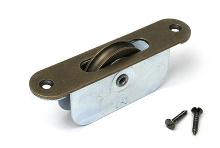 Burnished Brass Radiused Sash Pulley 75kg | 52397 - Image 2