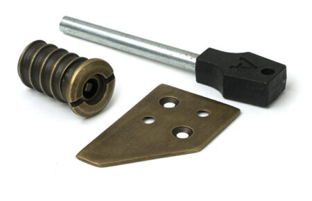 From the Anvil Burnished Brass Key-Flush Sash Stop