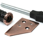 Polished Bronze Key-Flush Sash Stop | 52401