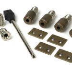 Burnished Brass Secure Stops (Pack of 4) | 52402