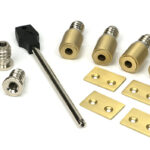 From the Anvil Satin Brass Secure Stops (Pack of 4)