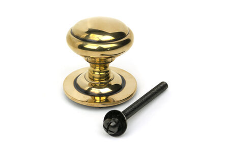 Aged Brass Round Centre Door Knob | 52404 - Image 2