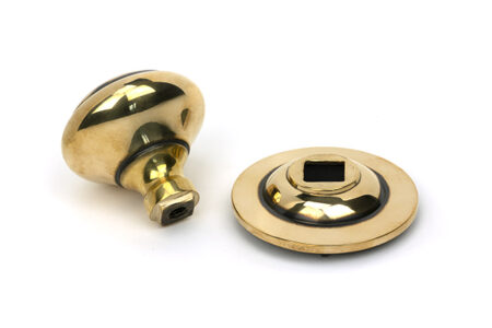 Aged Brass Round Centre Door Knob | 52404 - Image 4