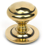 Aged Brass Round Centre Door Knob | 52404