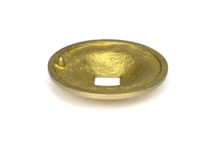 Satin Brass Round Centre Door Knob | 52405 - Image 5