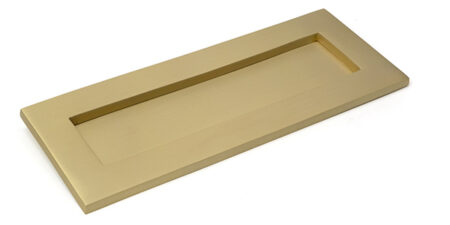 From the Anvil Satin Brass Small Letter Plate