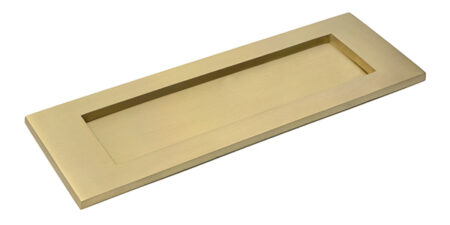 Satin Brass Large Letter Plate | 52413