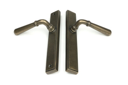 Burnished Brass Newbury Slimline Lever Espag. Latch Set | 52421 - Image 5