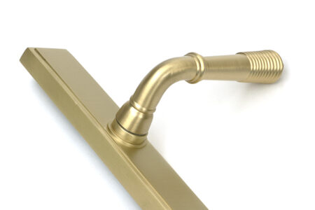 Satin Brass Reeded Slimline Lever Latch Set | 52427 - Image 6