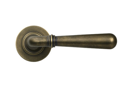Burnished Brass Newbury Lever on Rose Set (Plain) | 52437 - Image 2