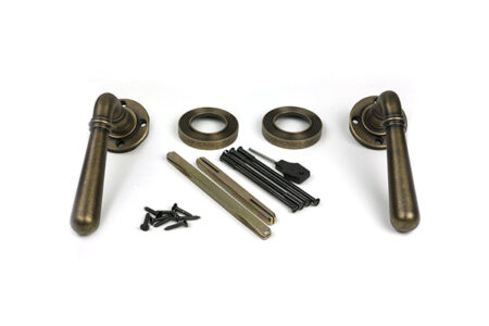 Burnished Brass Newbury Lever on Rose Set (Beehive) | 52439 - Image 3