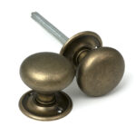 Burnished Brass 49mm Mushroom Mortice/Rim Knob Set | 52441