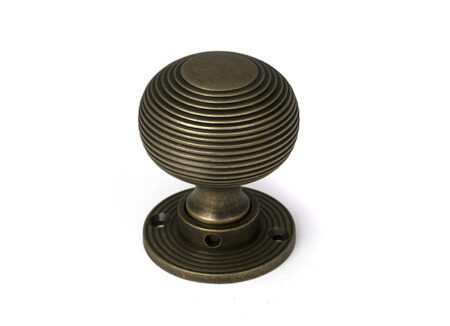 From the Anvil Burnished Brass Heavy Beehive Mortice/Rim Knob Set - Image 2