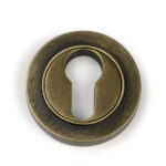 Burnished Brass Round Euro Escutcheon (Plain) | 52447