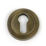 From the Anvil Burnished Brass Round Euro Escutcheon (Beehive)