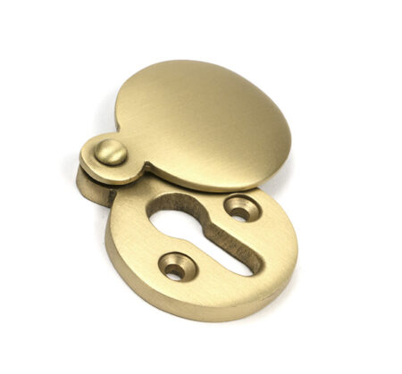 Satin Brass 30mm Round Escutcheon | 52452