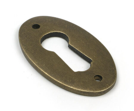 Burnished Brass Oval Escutcheon | 52455