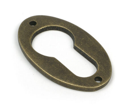 From the Anvil Burnished Brass Oval Euro Escutcheon
