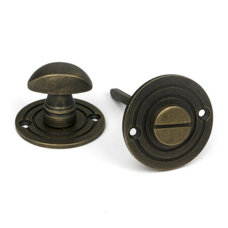Burnished Brass Round Bathroom Thumbturn | 52462
