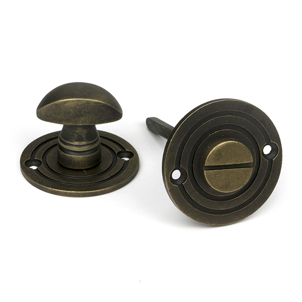 Burnished Brass Round Bathroom Thumbturn | 52462