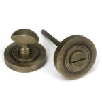 From the Anvil Burnished Brass Round Thumbturn Set (Plain)
