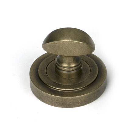 From the Anvil Burnished Brass Round Thumbturn Set (Art Deco) - Image 2
