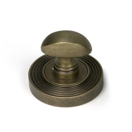 From the Anvil Burnished Brass Round Thumbturn Set (Beehive) - Image 2