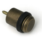 Burnished Brass Floor Mounted Door Stop | 52471