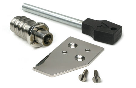 Polished Marine SS (316) Key-Flush Sash Stop | 52474 - Image 2