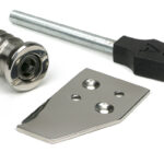 Polished Marine SS (316) Key-Flush Sash Stop | 52474