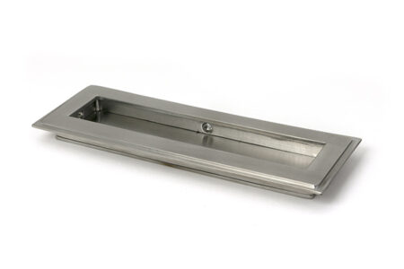 From the Anvil Art Deco Rectangular Pull - Satin Marine SS