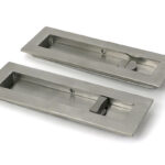 Satin Marine SS (316) 175mm Plain Rectangular Pull - Privacy Set | 52502