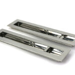 Polished Marine SS (316) 250mm Plain Rectangular Pull - Privacy Set | 52503