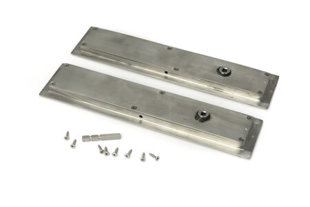 Satin Marine SS (316) 250mm Plain Rectangular Pull - Privacy Set | 52504 - Image 3