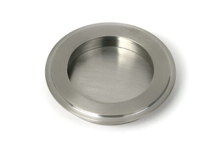 From the Anvil Art Deco Round Pull - Satin Marine SS