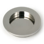 Polished Marine SS (316) 75mm Plain Round Pull | 52511