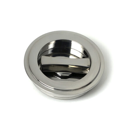 Polished Marine SS (316) 60mm Art Deco Round Pull - Privacy Set | 52513 - Image 3